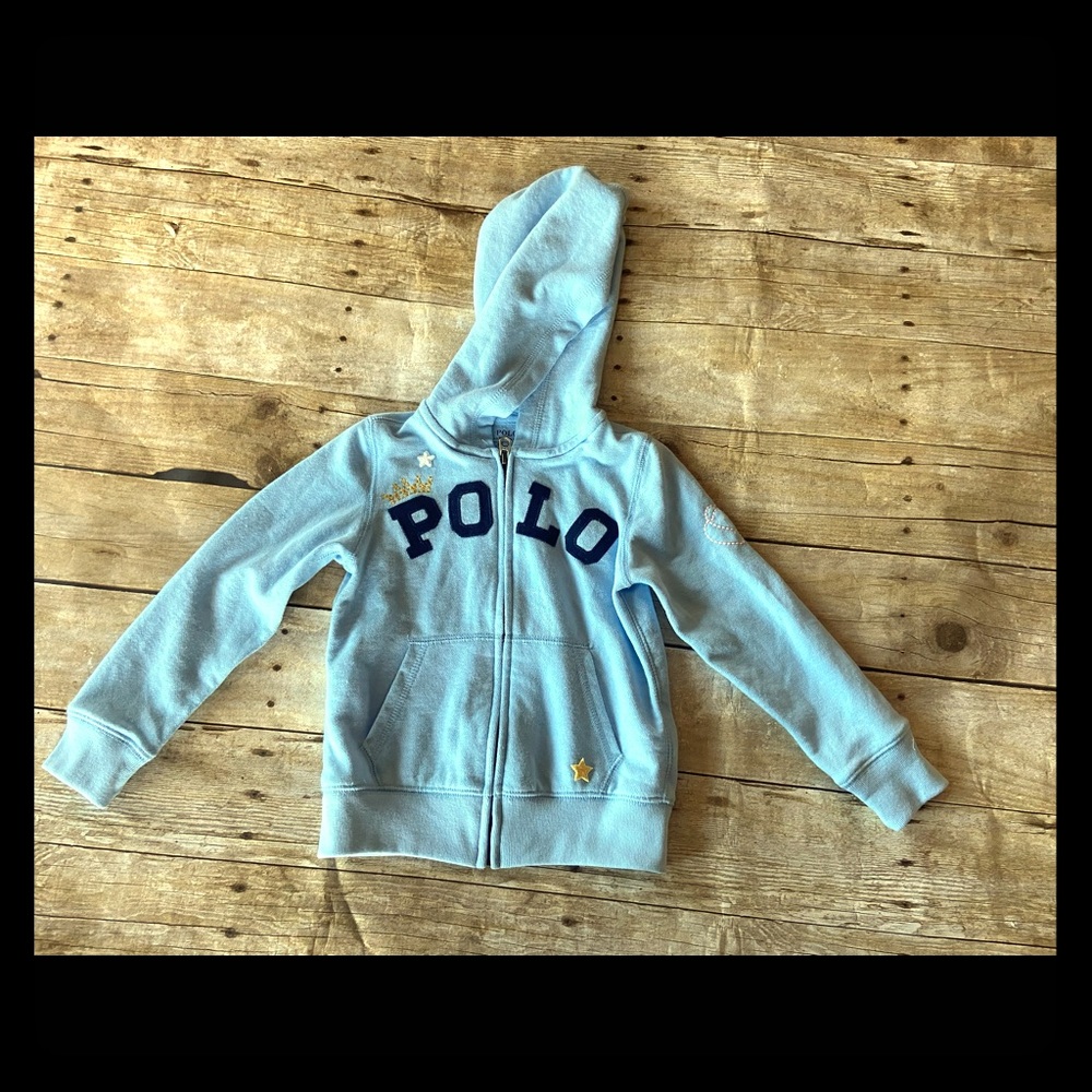 NWOT Polo zip front kids hoodie